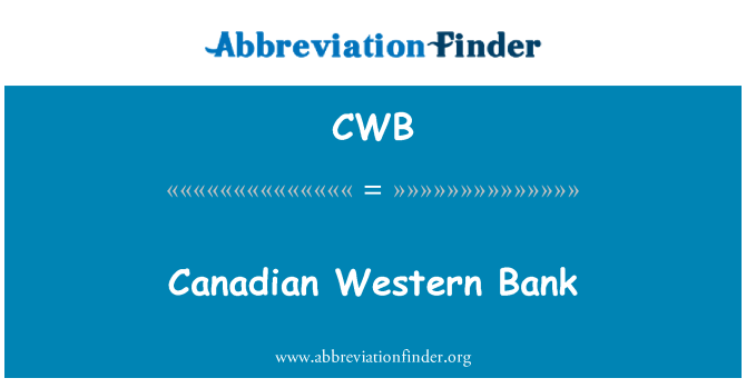 CWB: Canadian Western Bank