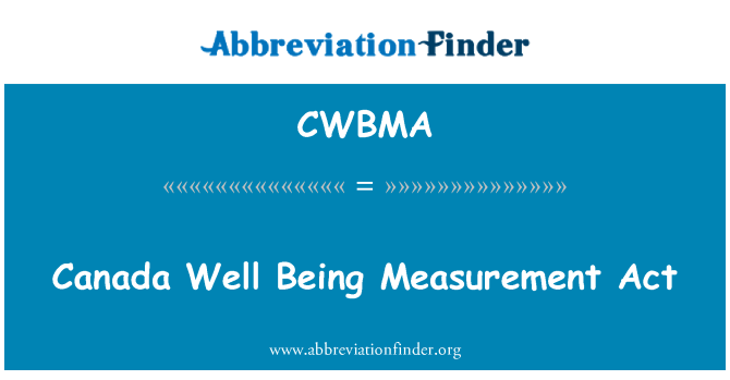 CWBMA: कनाडा अच्छी तरह से माप अधिनियम जा रहा