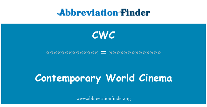 CWC: Contemporary World Cinema