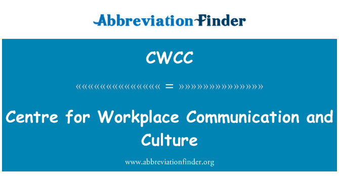 CWCC: Center for arbejdspladsen kommunikation og kultur