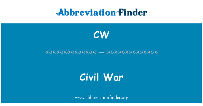 CW: Războiul civil