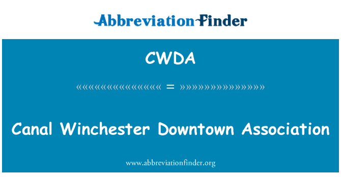 CWDA: انجمن مرکز شهر وینچستر کانال