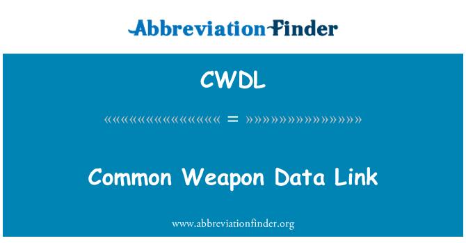 CWDL: Fælles våben datalink