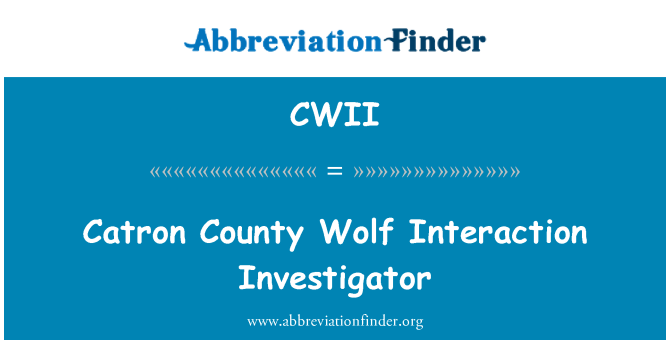 CWII: Catron County Wolf Interaction Investigator