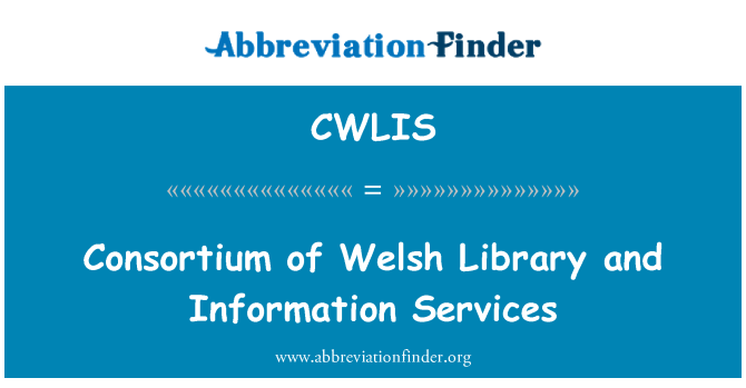 CWLIS: コンソーシアムのウェールズの図書館・情報サービス