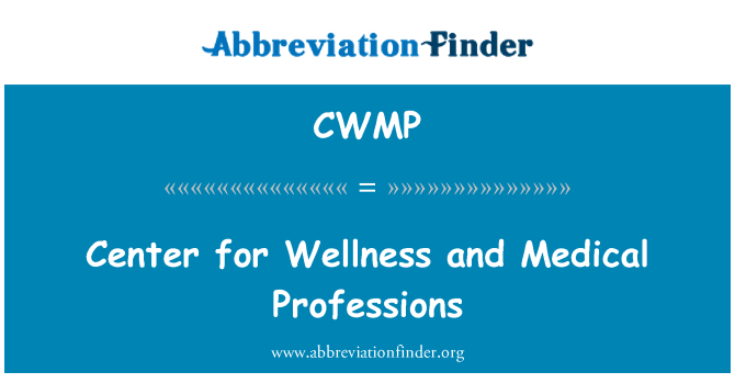 CWMP: Iċ-Ċentru għall-Wellness u professjonijiet mediċi