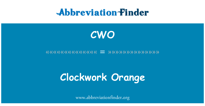 CWO: Orange du