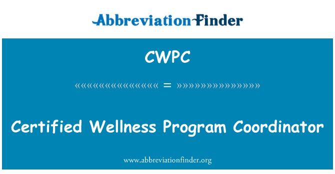 CWPC: מוסמכת מרכזת תכנית בריאות