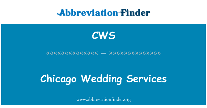 CWS: Чикаго весільні послуги