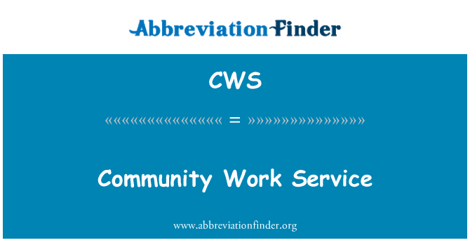 CWS: Community Work Service