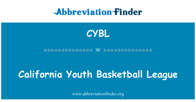 CYBL: 加利福尼亞州青年籃球聯賽