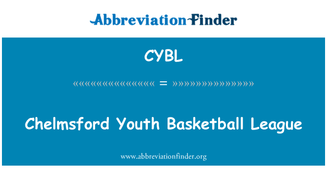 CYBL: チェルムズフォード青年バスケット ボール リーグ