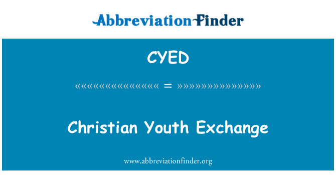 CYED: Wymiana młodzieży Christian