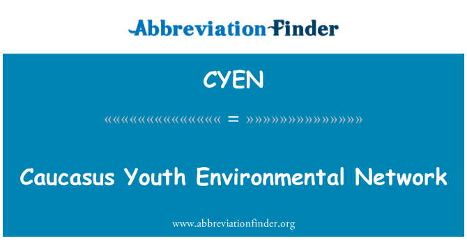 CYEN: Environmentální síť mládežnických Kavkaz