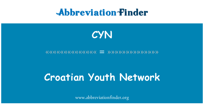 CYN: Kroatische Jugend-Netzwerk