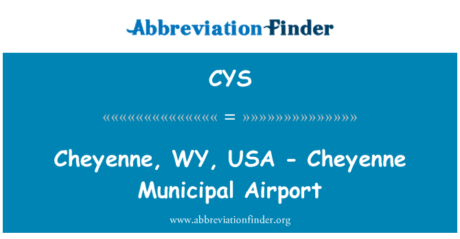 CYS: Cheyenne, WY, Statele Unite ale Americii - Cheyenne Aeroportul Municipal