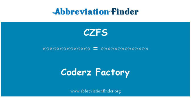 CZFS: Fabbrika Coderz