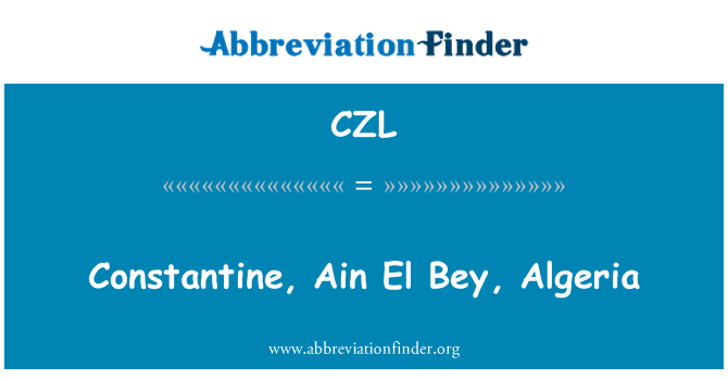 CZL: Constantine, Ain El Bey, Alžírsko