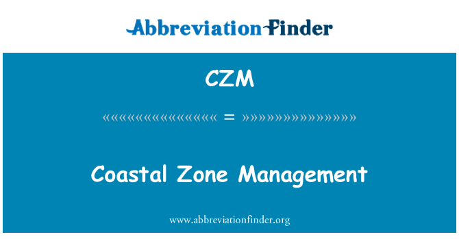 CZM: Coastal Zone Management