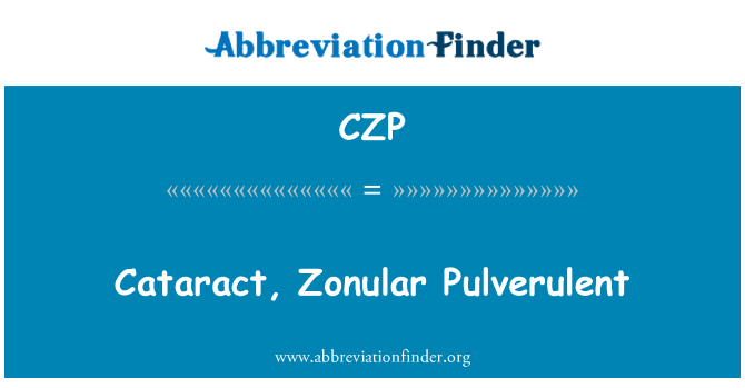 CZP: Kaihi, Zonular Pulverulent