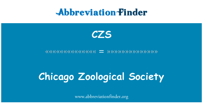 CZS: Chicago Zoological Society