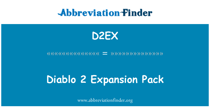 D2EX: डियाब्लो 2 विस्तार पैक