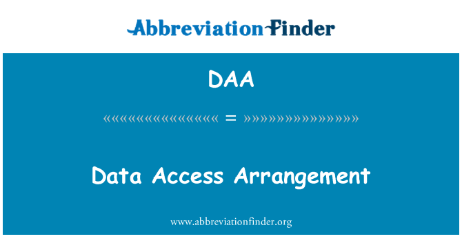 DAA: Arrangiamento di accesso dati