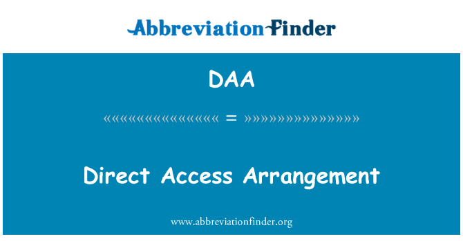 DAA: Direkte tilgang Arrangement