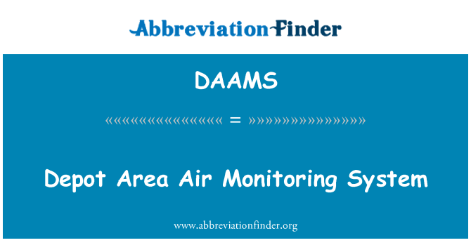 DAAMS: Mietstation Bereich Air Monitoring-System