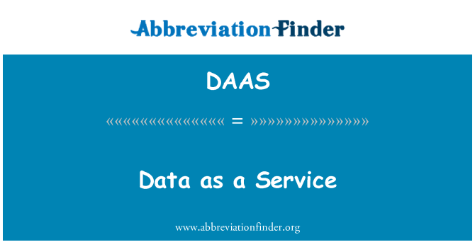 DAAS: Dados como um serviço