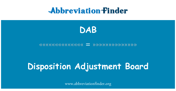 DAB: Dispozisyon ajisteman n. planch