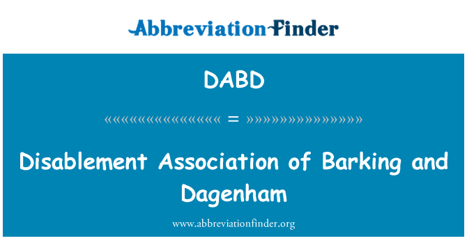 DABD: Cette Association de Barking Et Dagenham
