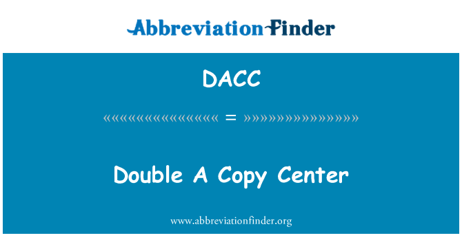 DACC: Dwbl Center copi