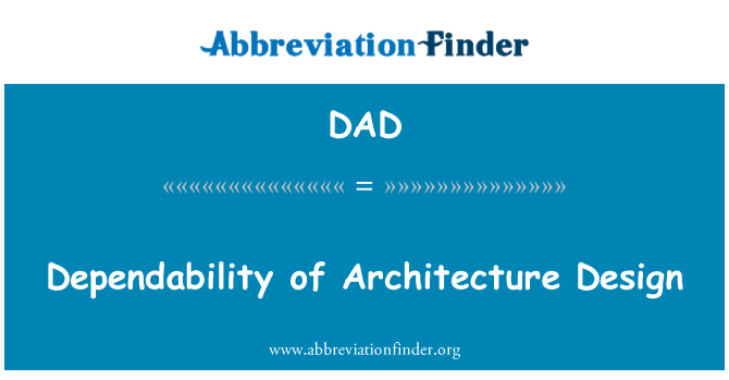 DAD: اعتمادية تصميم والهندسة المعمارية