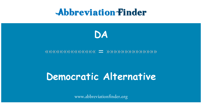 DA: Demokratične Alternative