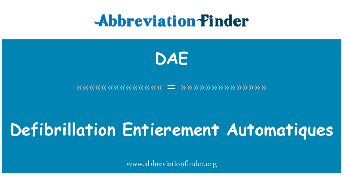 DAE: Desfibrilación ngựa Automatiques