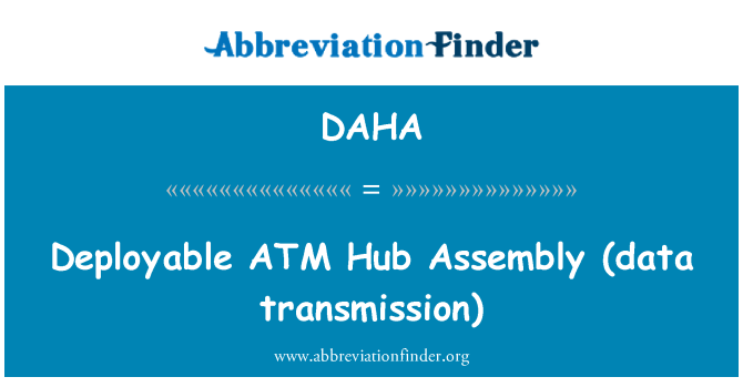 DAHA: Dislokuojamos ATM stebulės surinkimas (duomenų perdavimo)