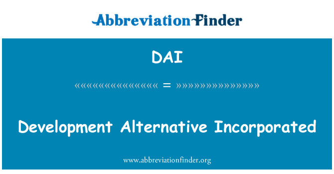 DAI: Devlopman altènatif Inc
