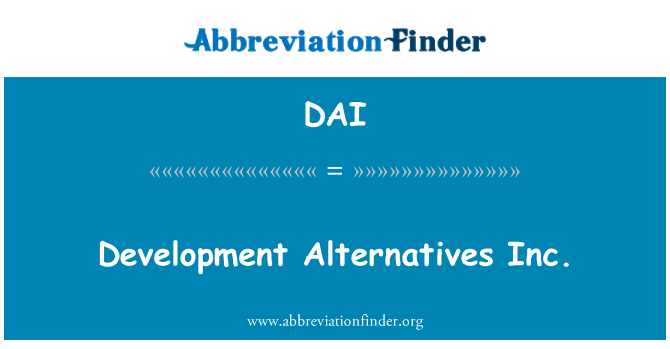 DAI: Devlopman altènativ Inc.