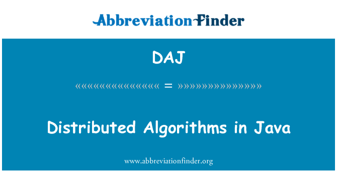 DAJ: Distribuerade algoritmer i Java