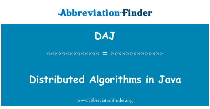 DAJ: Verteilte Algorithmen in Java