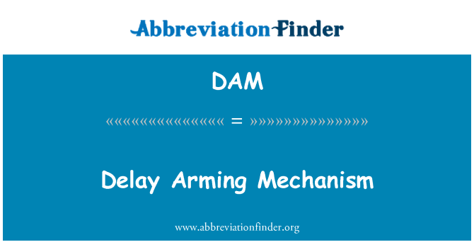 DAM: تأخير تسليح إليه