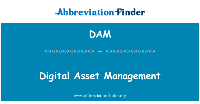 DAM: مدیریت دارایی های دیجیتال