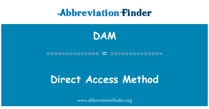 DAM: Metòd aksè dirèk