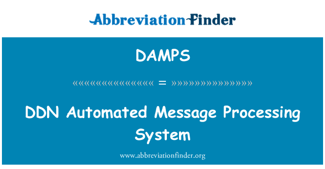 DAMPS: DDN automatisert System-meldingen