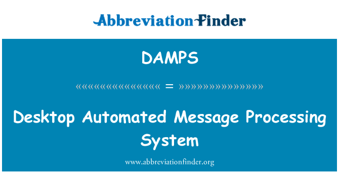 DAMPS: Skrivebordet automatisert System-meldingen