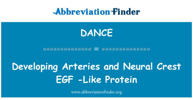 DANCE: Udvikling af arterier og neurale Crest EGF-have Protein