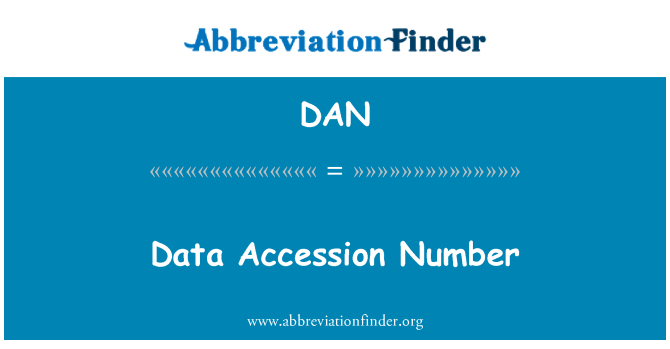 DAN: In-numru ta ' l-adeżjoni tad-data