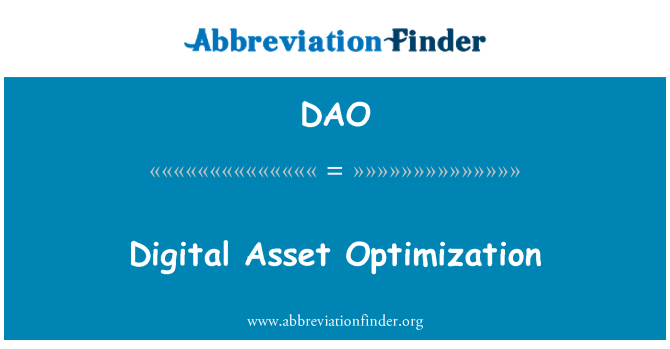 DAO: Optimisation des actifs numériques