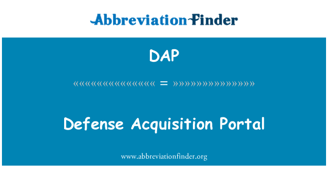 DAP: Portal de adquisición de defensa